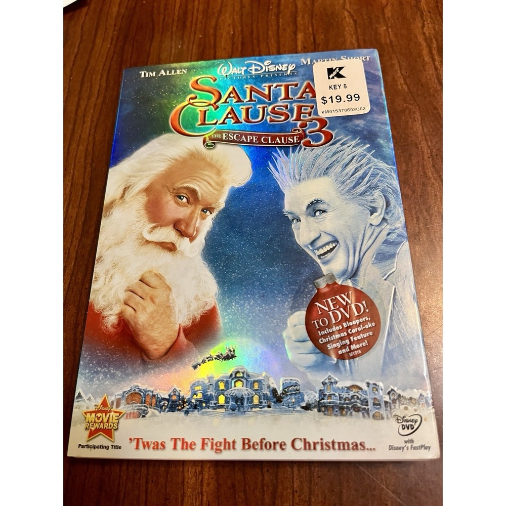 Disney Santa Clause 3 The Escape Clause DVD Case/Slipcover 2006 Christmas movie